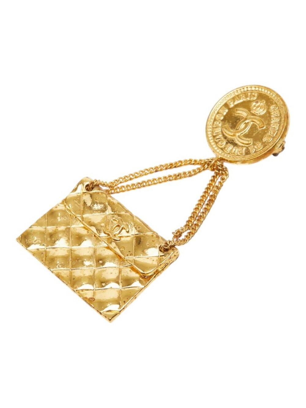Chanel Cc Logo Brooch Metal #347174C59B